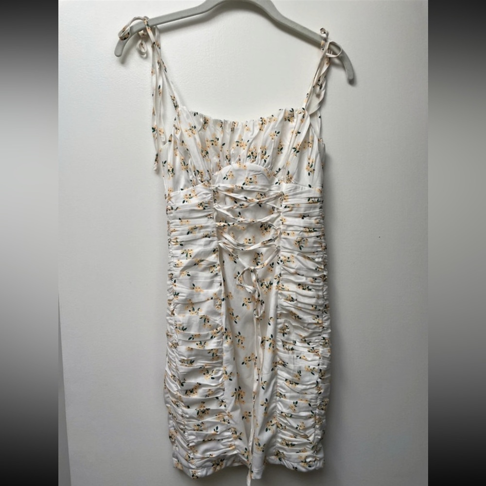 Princess Polly - White Floral Corset Dress